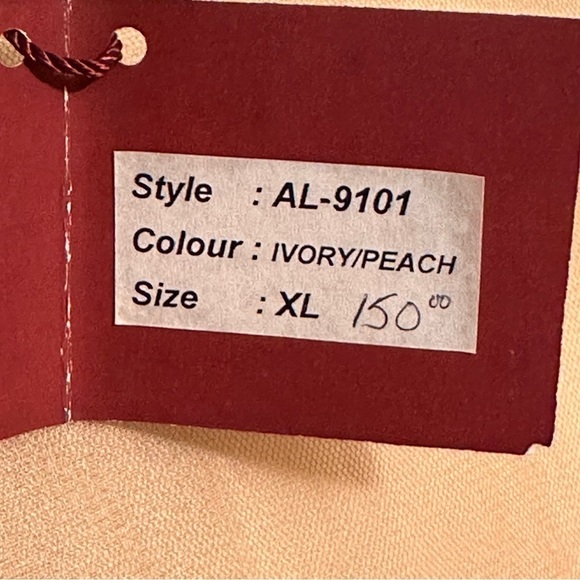 Nataya 2Pc Edwardian Tea Dress & Tunic Jacket Size XL Age of Love Ivory & Peach - Picture 4 of 16